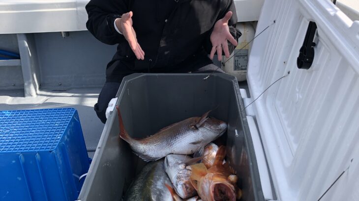 4月10日、11日　山陰放送釣り番組収録、隠岐の島釣行